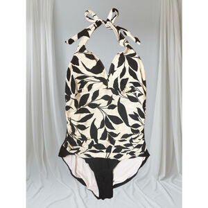 Women's White Stag Swimsuit Black & White
